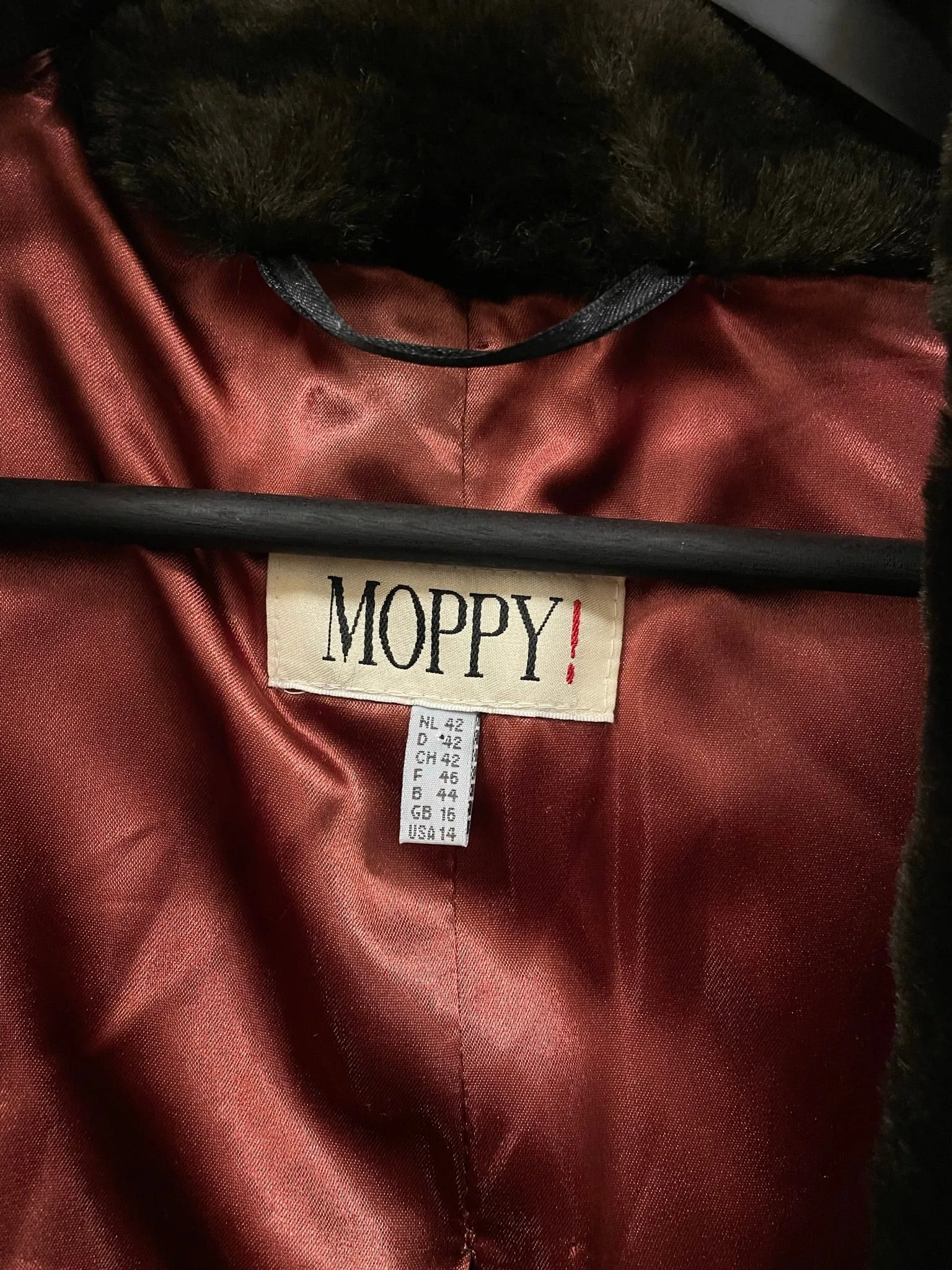 1950s Full Length Moppy Coat XL