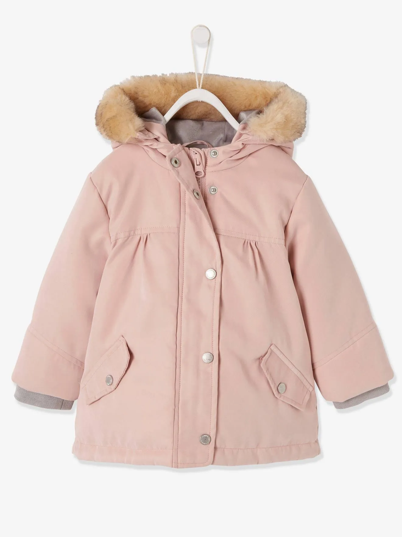 3-in-1 Parka for Baby Girls - blue dark solid