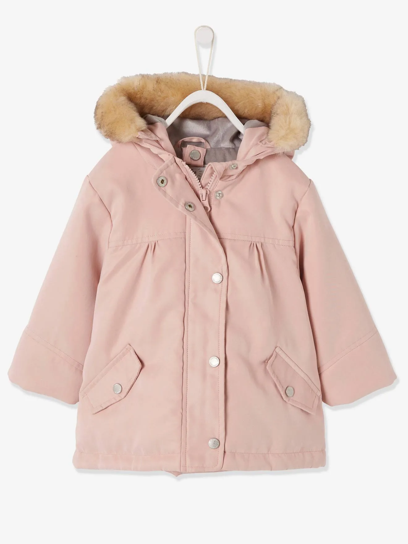 3-in-1 Parka for Baby Girls - blue dark solid