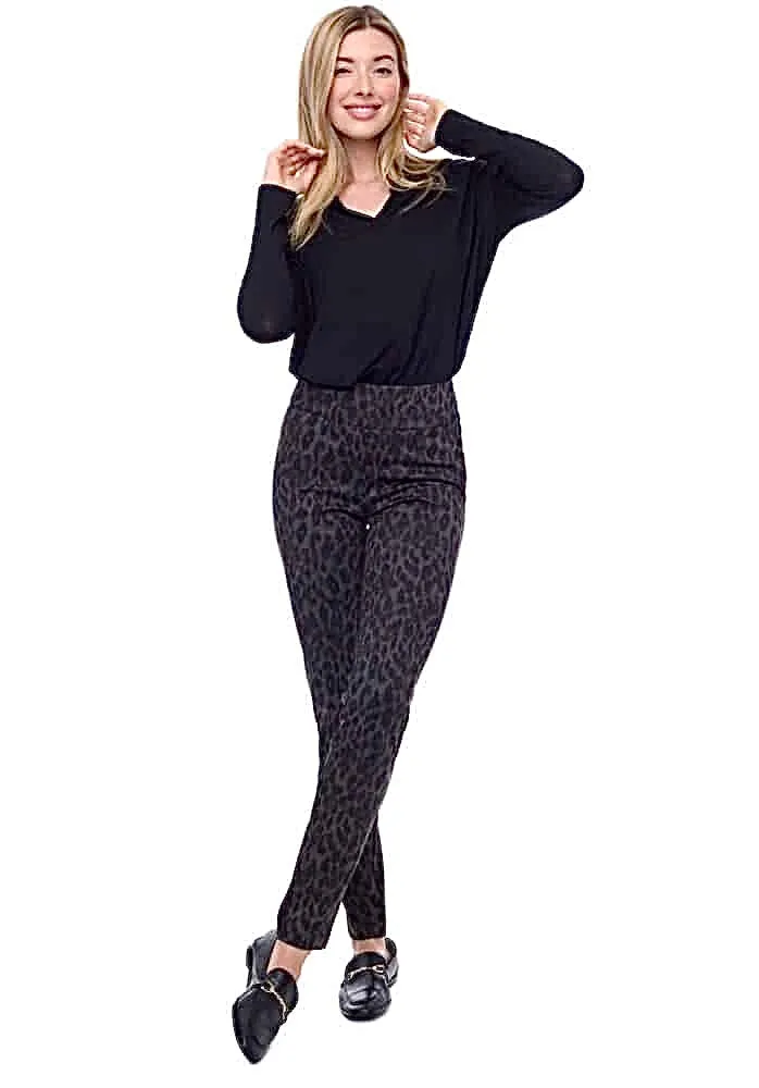 67925 Cheetah Ponte Full Length Pant