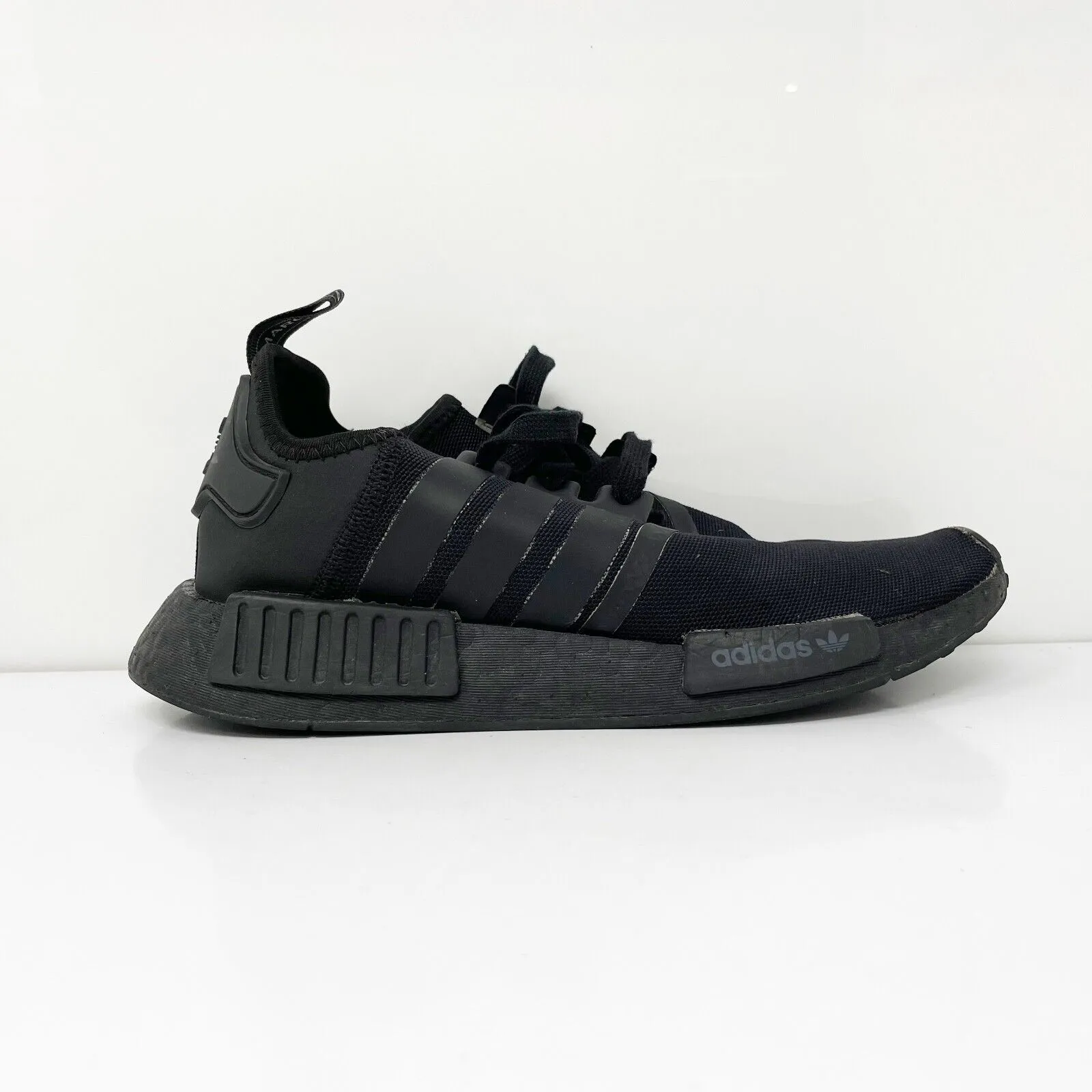 Adidas Boys NMD R1 FW0397 Black Running Shoes Sneakers Size 6.5