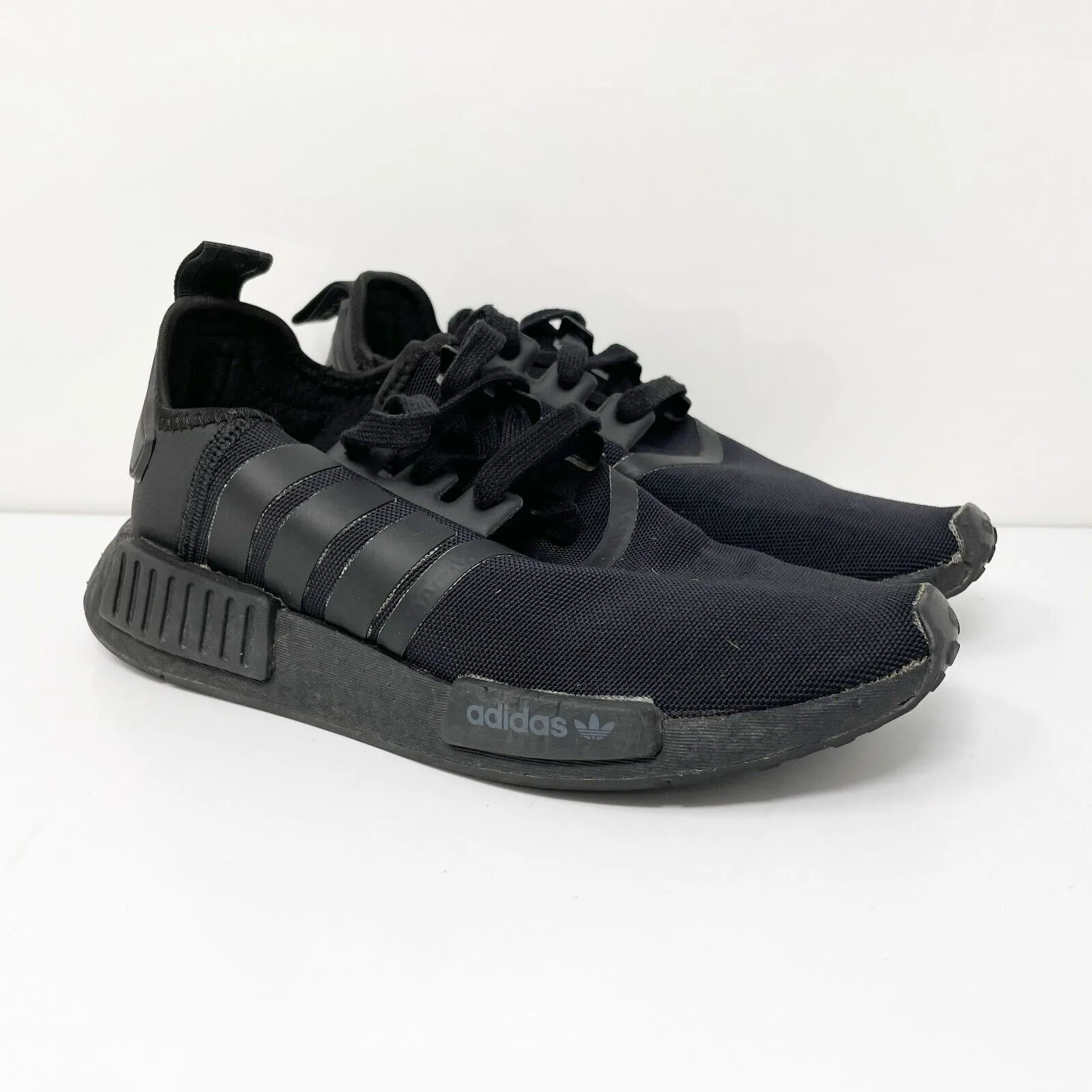 Adidas Boys NMD R1 FW0397 Black Running Shoes Sneakers Size 6.5