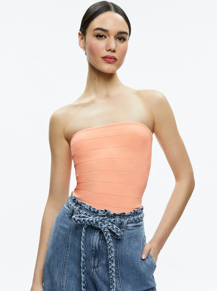 Alice + Olivia - Alison Full Length Tube Top - Coral