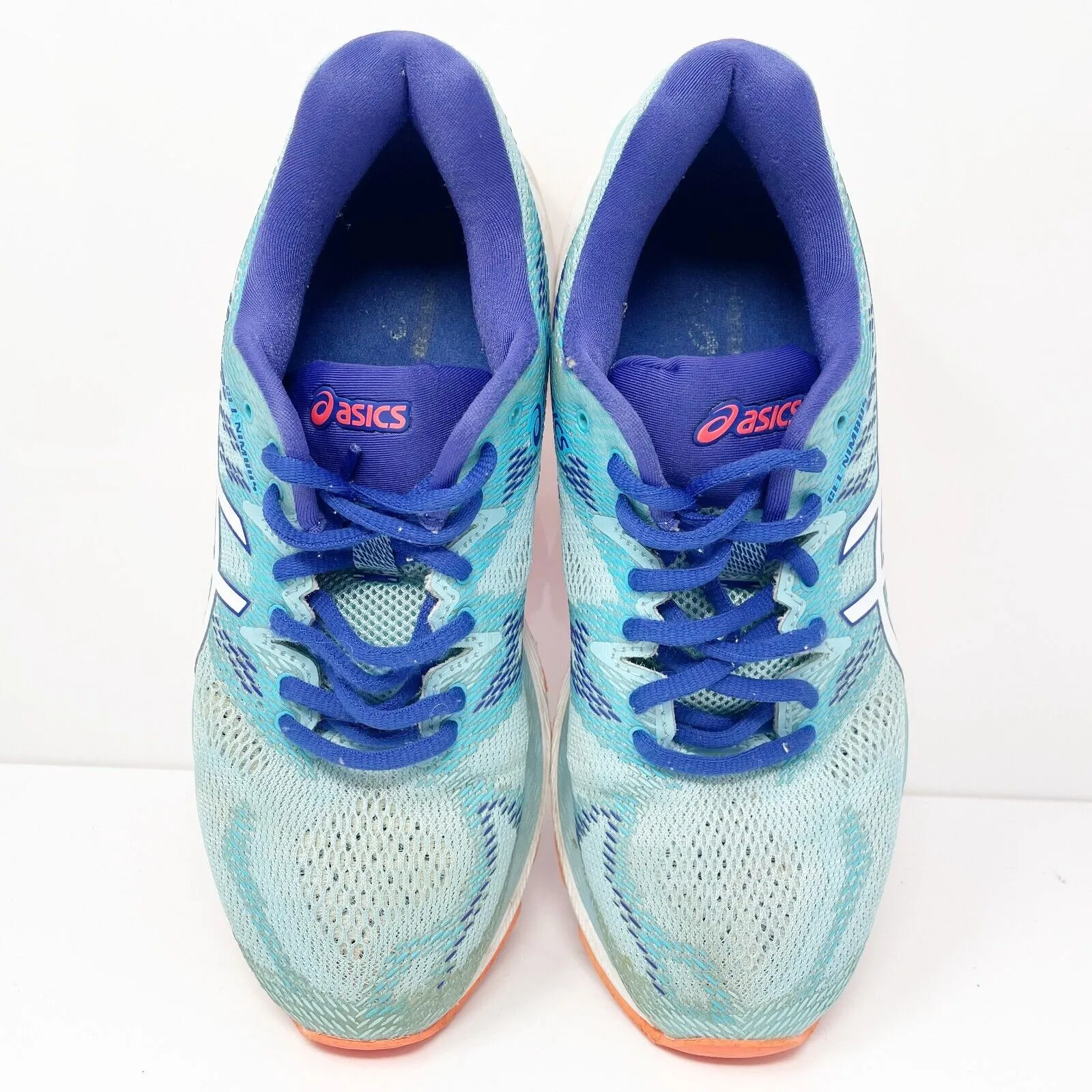 Asics Womens Gel Nimbus 20 T850N Blue Running Shoes Sneakers Size 7.5