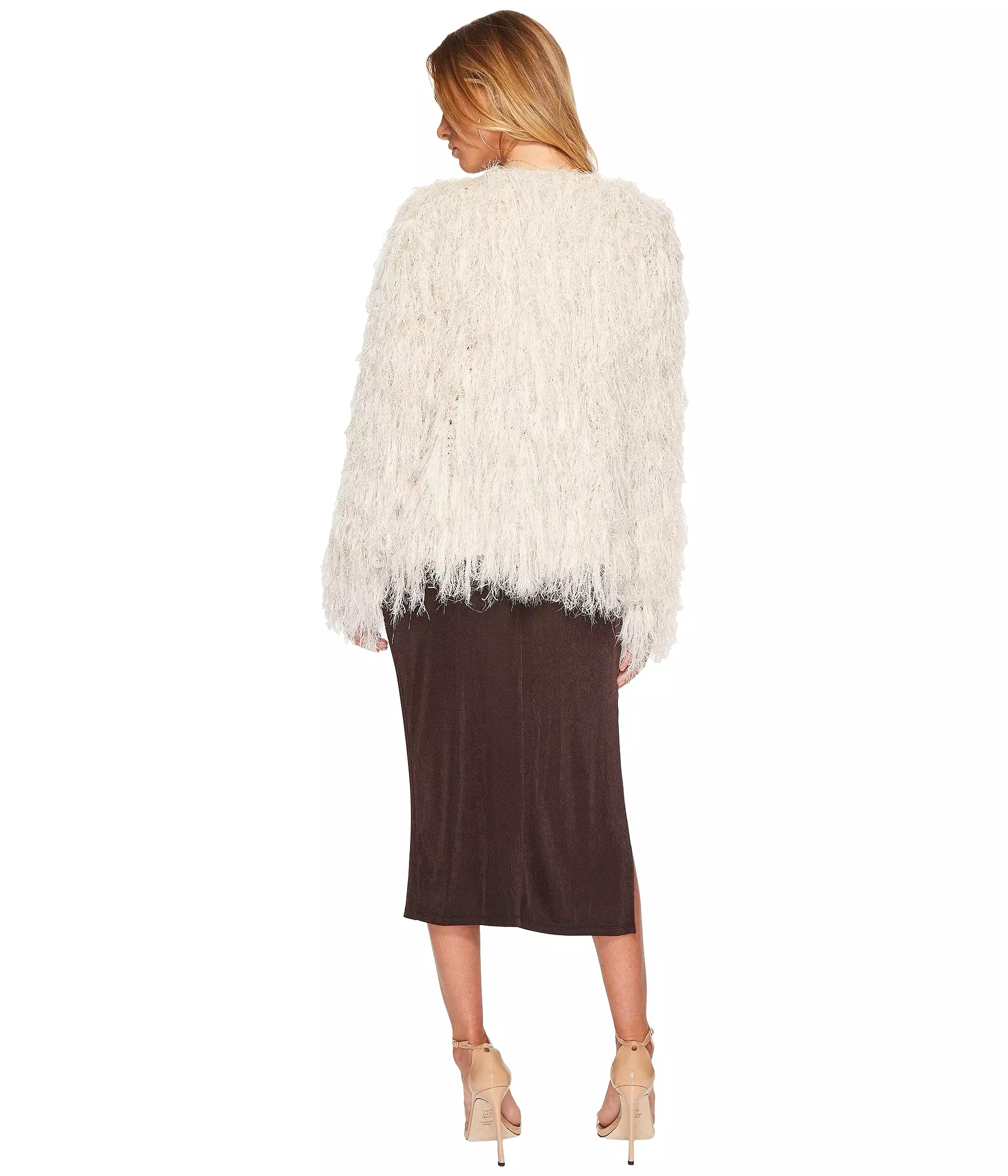 ASTR Sasha Shaggy Cardigan Sweater