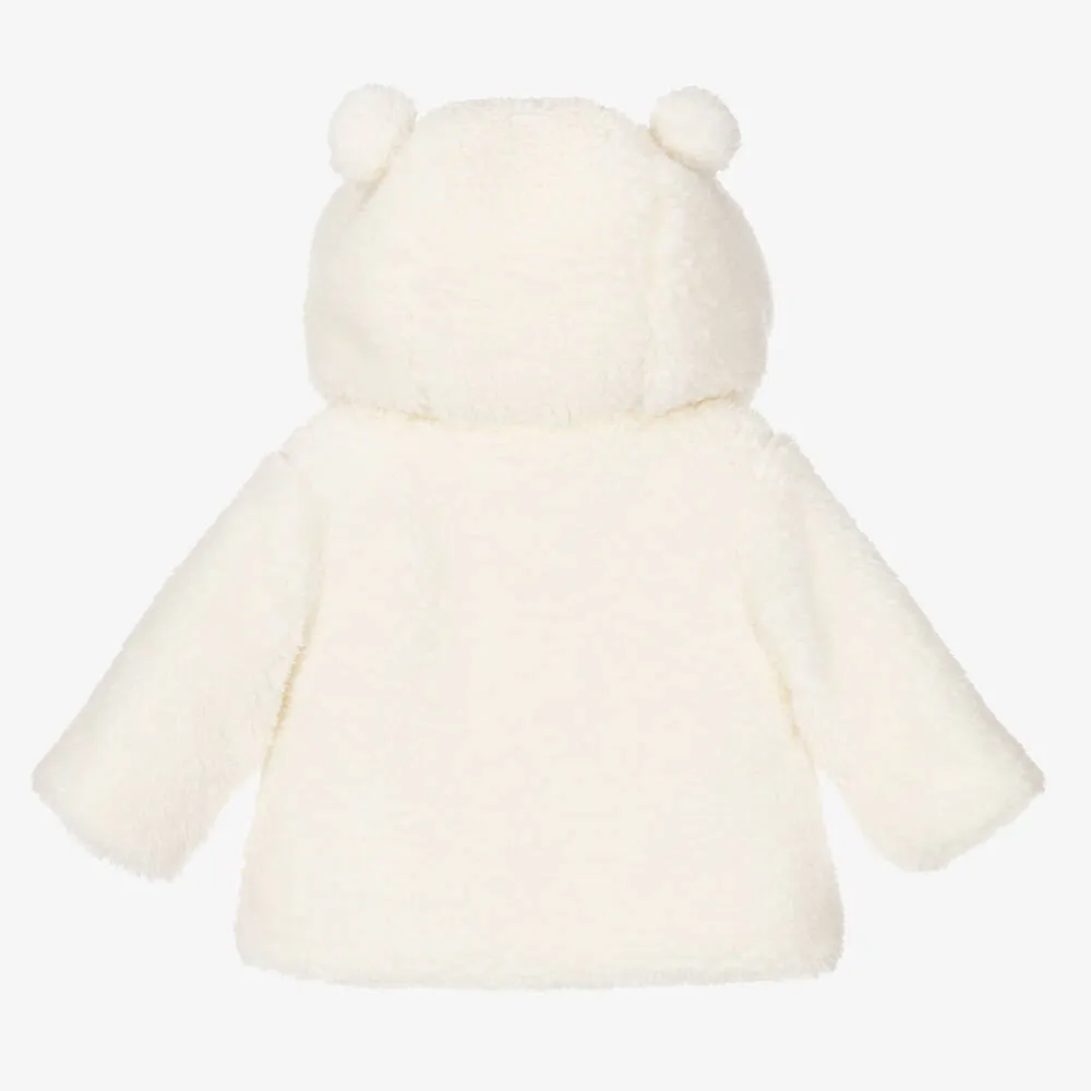 Baby Girls Ivory Fleece Jacket