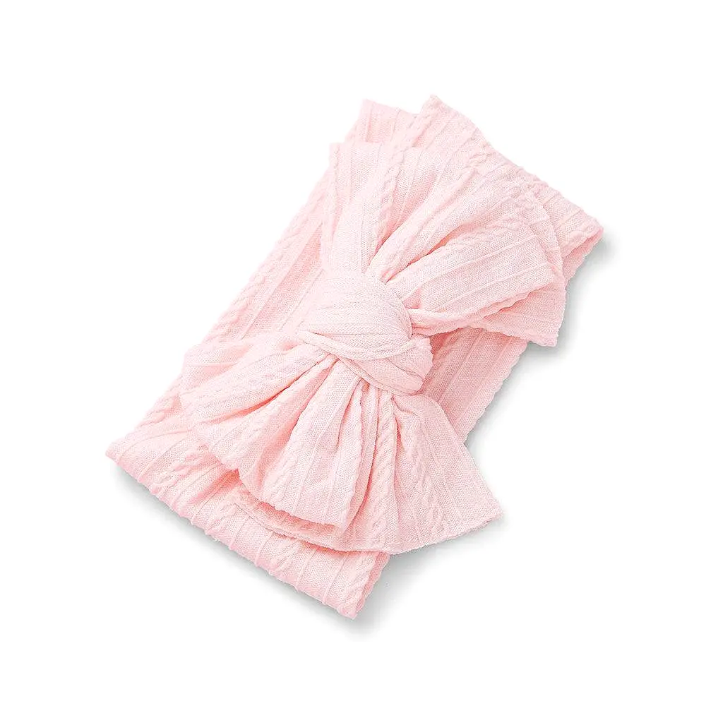 Baby Top Knot Double Bow Headband Fairy Floss