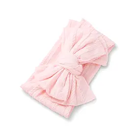 Baby Top Knot Double Bow Headband Fairy Floss