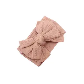 Baby Top Knot Double Bow Headband Sienna