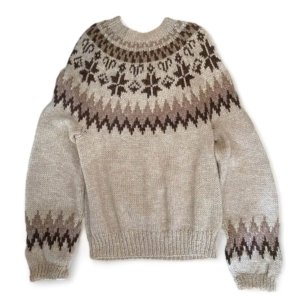 Beige Faire Isle Sweater