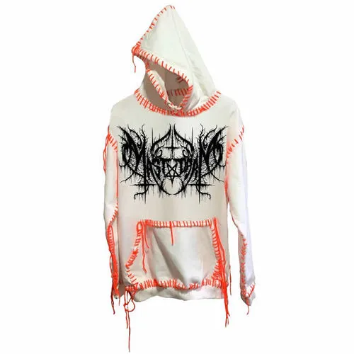 BLACK ALTAR DISTRESSED GRAPHIC HOODIE