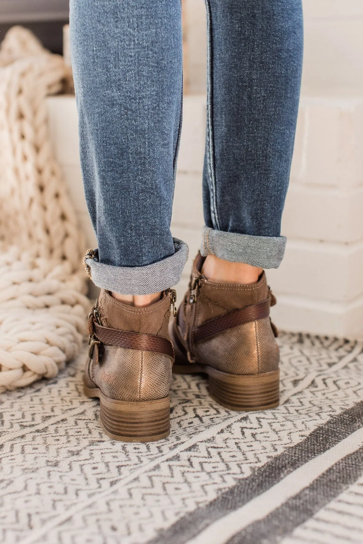 Blowfish Vanya Booties- Taupe Prospector