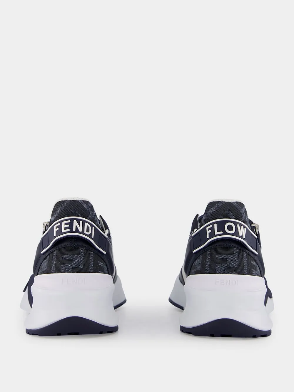 Blue FF jacquard Fendi Flow Sneakers