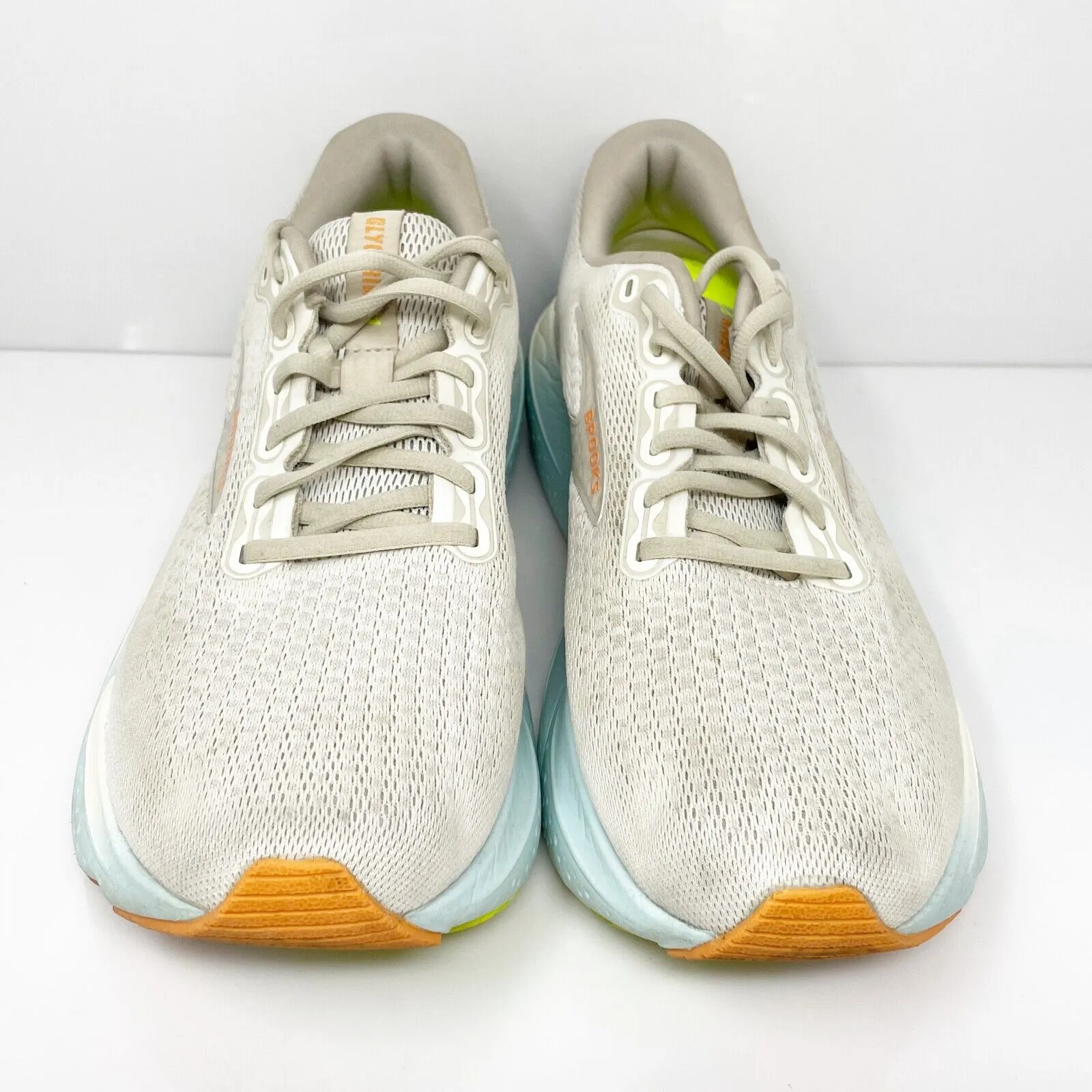 Brooks Womens Glycerin 21 1204081B195 White Running Shoes Sneakers Size 11 B