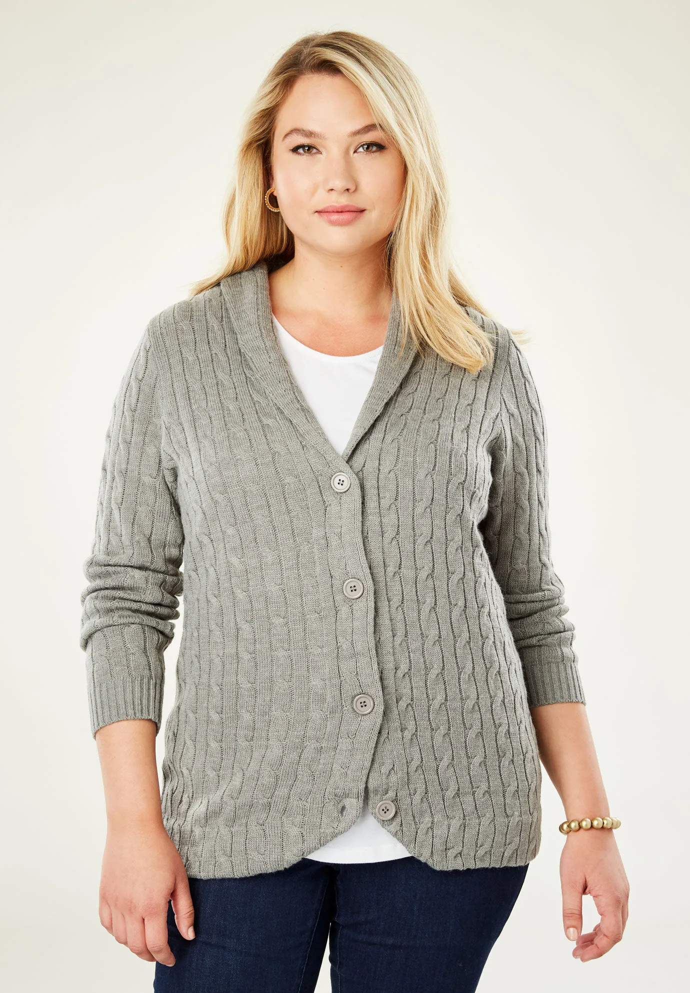 Cable Blazer Sweater