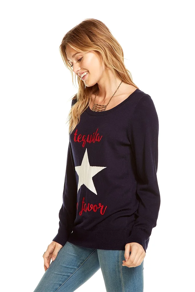 Chaser Cotton Cashmere Tequila Por Favor Sweater