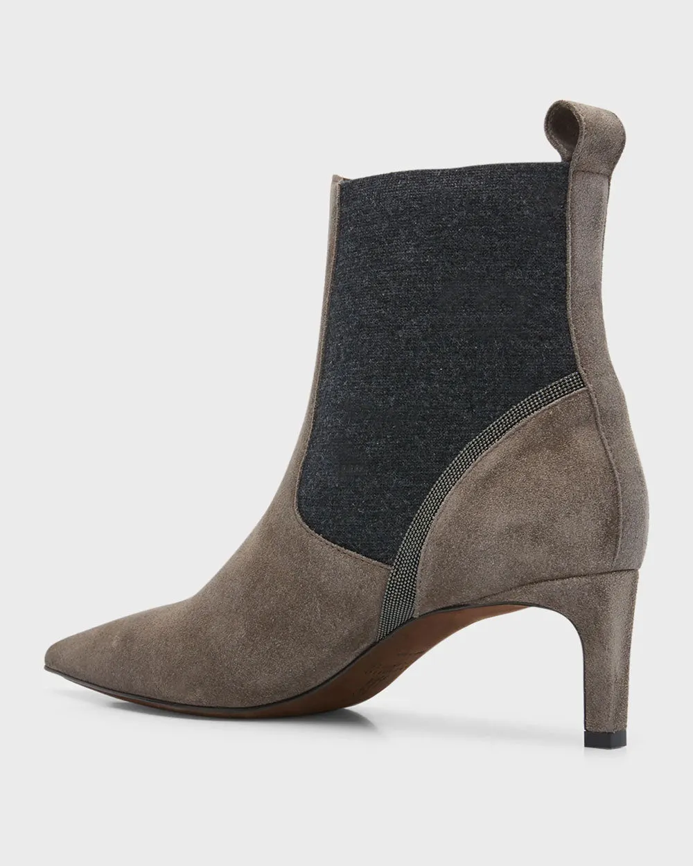 Chelsea Kitten Heel Ankle Boot in Ossido