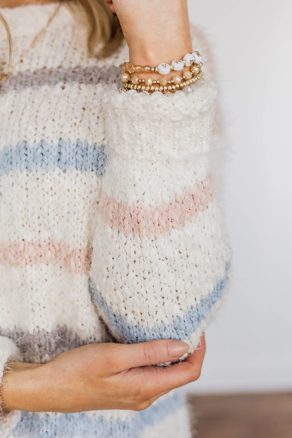 Clouded Love Knit Sweater- Ivory