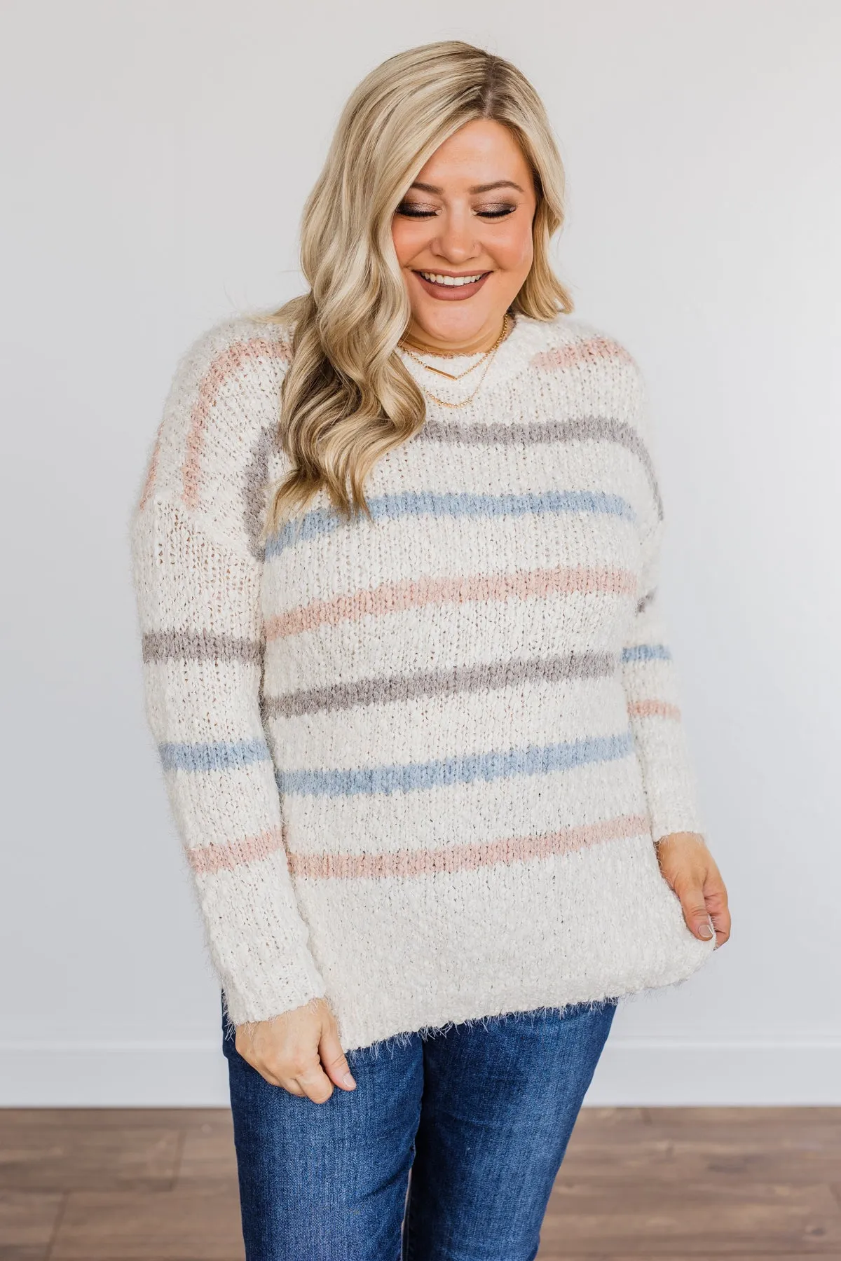 Clouded Love Knit Sweater- Ivory