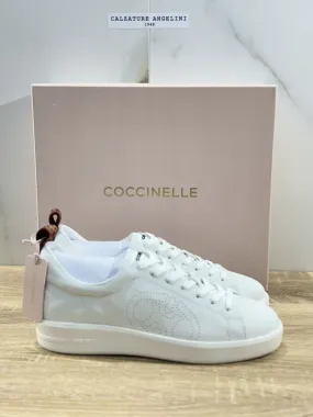 Coccinelle Sneaker Donna Pelle Bianca Luxury Coccinelle Woman Casual 4