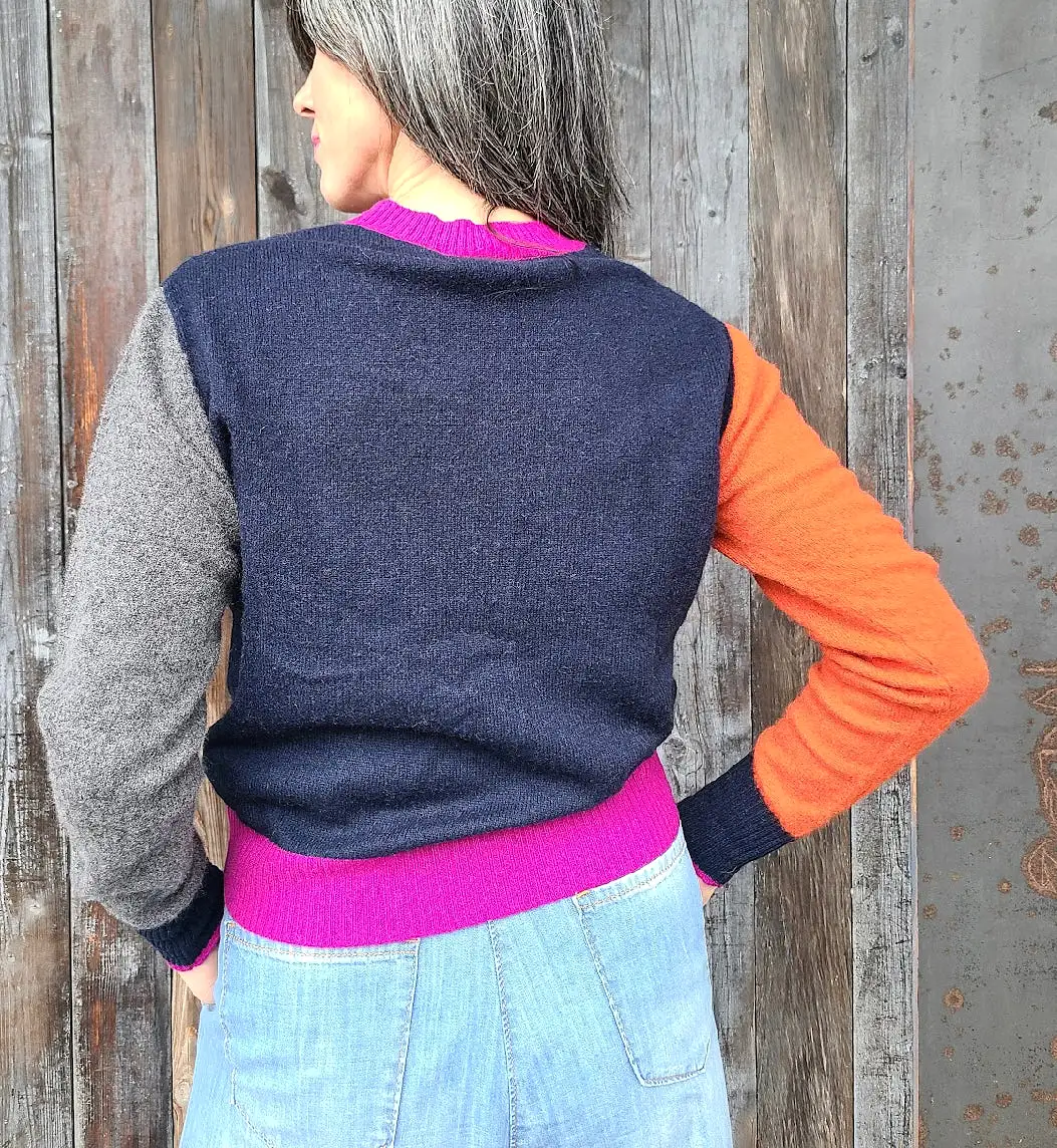 Colourblock Crew Sweater