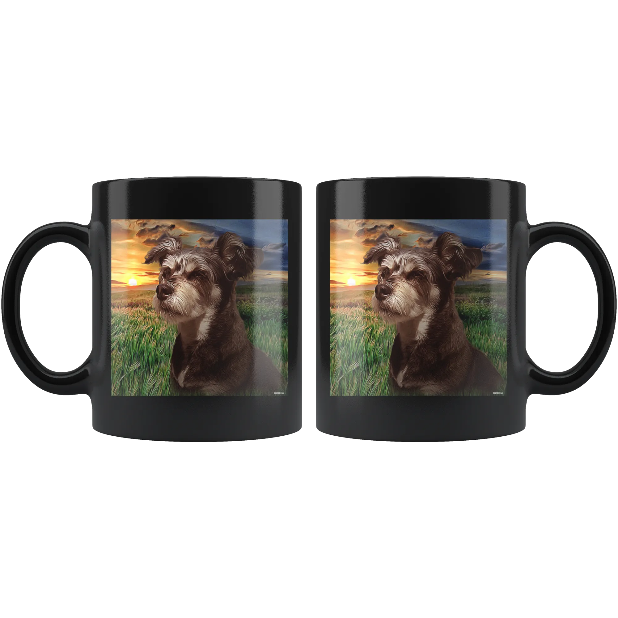 Customizable Photo Black Ceramic Mug