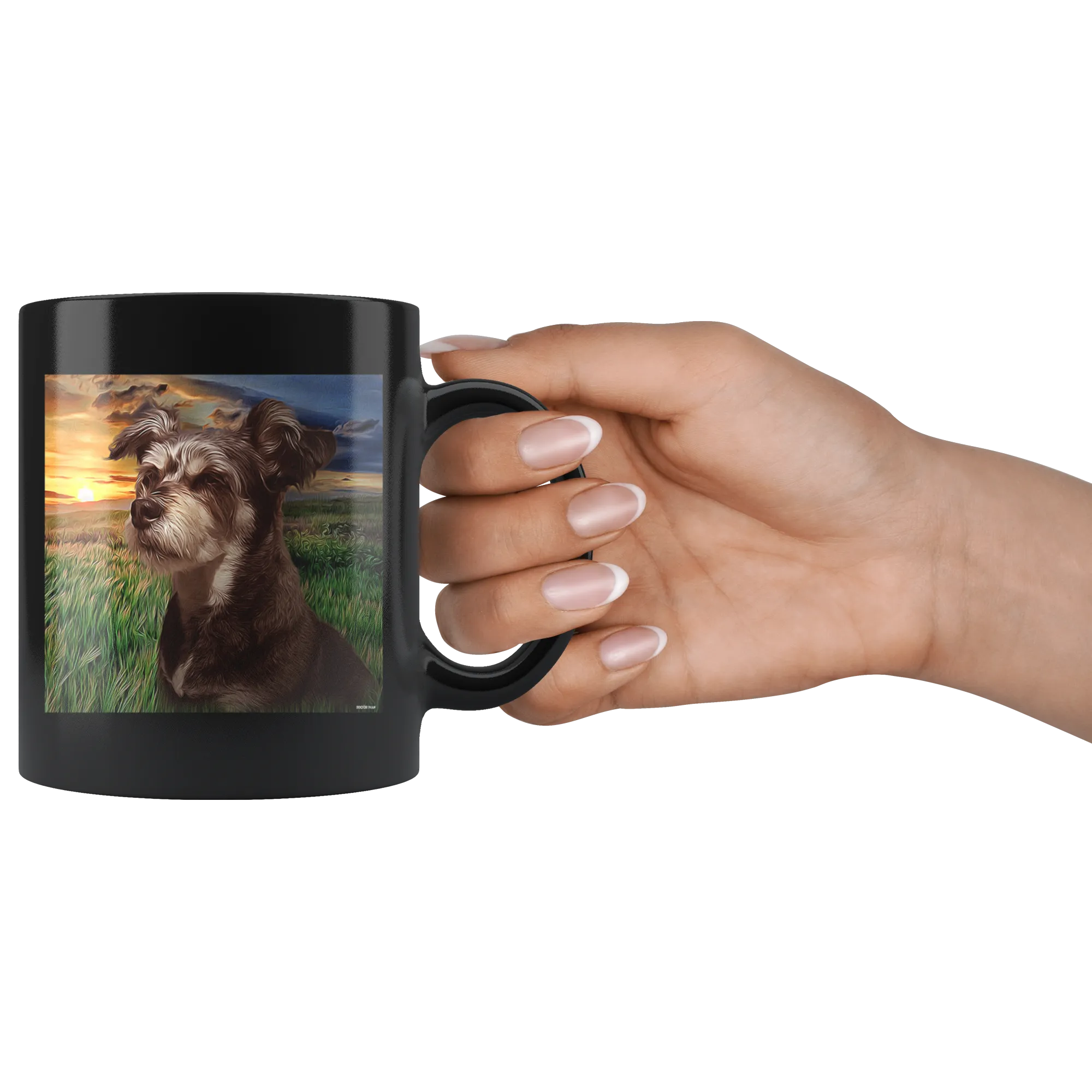 Customizable Photo Black Ceramic Mug