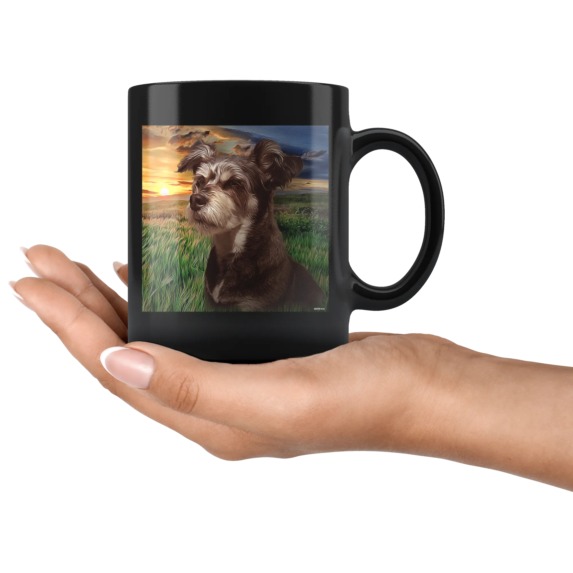 Customizable Photo Black Ceramic Mug