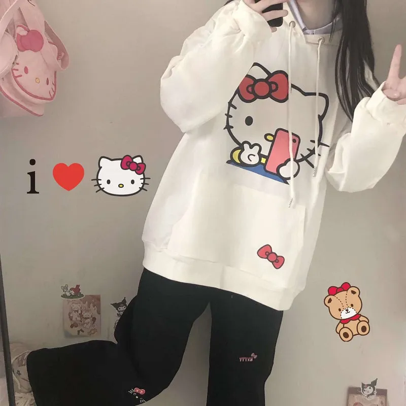 CUTE HEELO KITTY HOODIE BY6419