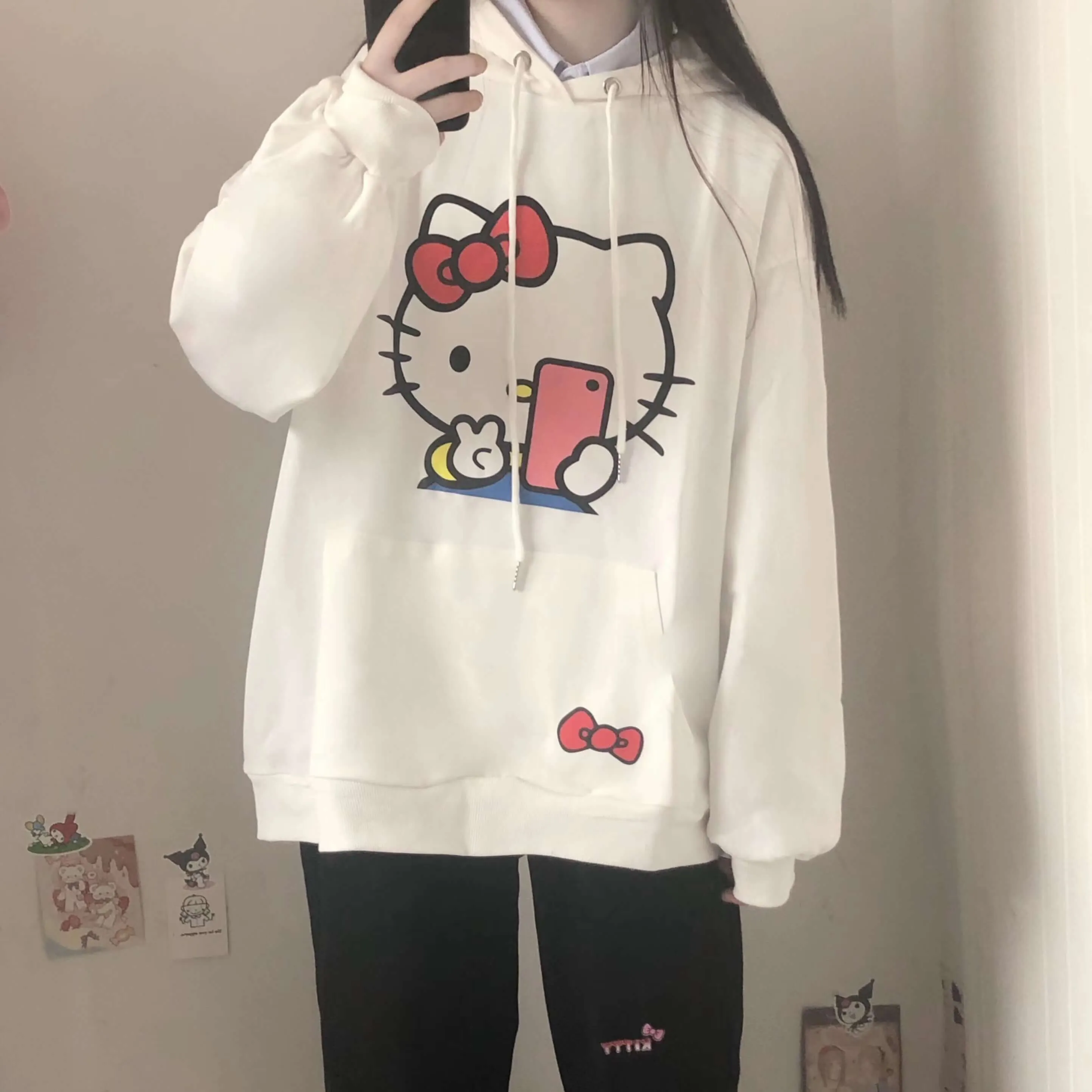 CUTE HEELO KITTY HOODIE BY6419