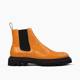 Dax Yellow Patent Leather Chelsea Boots