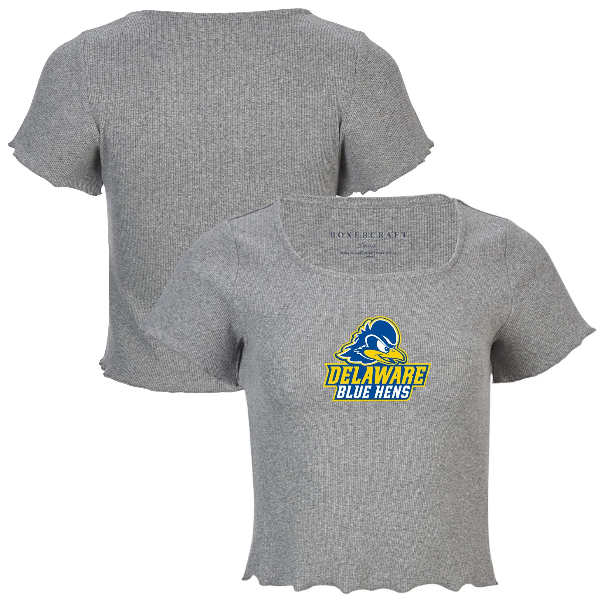 Delaware Fightin' Blue Hens Women's Gray Baby Top T-Shirt