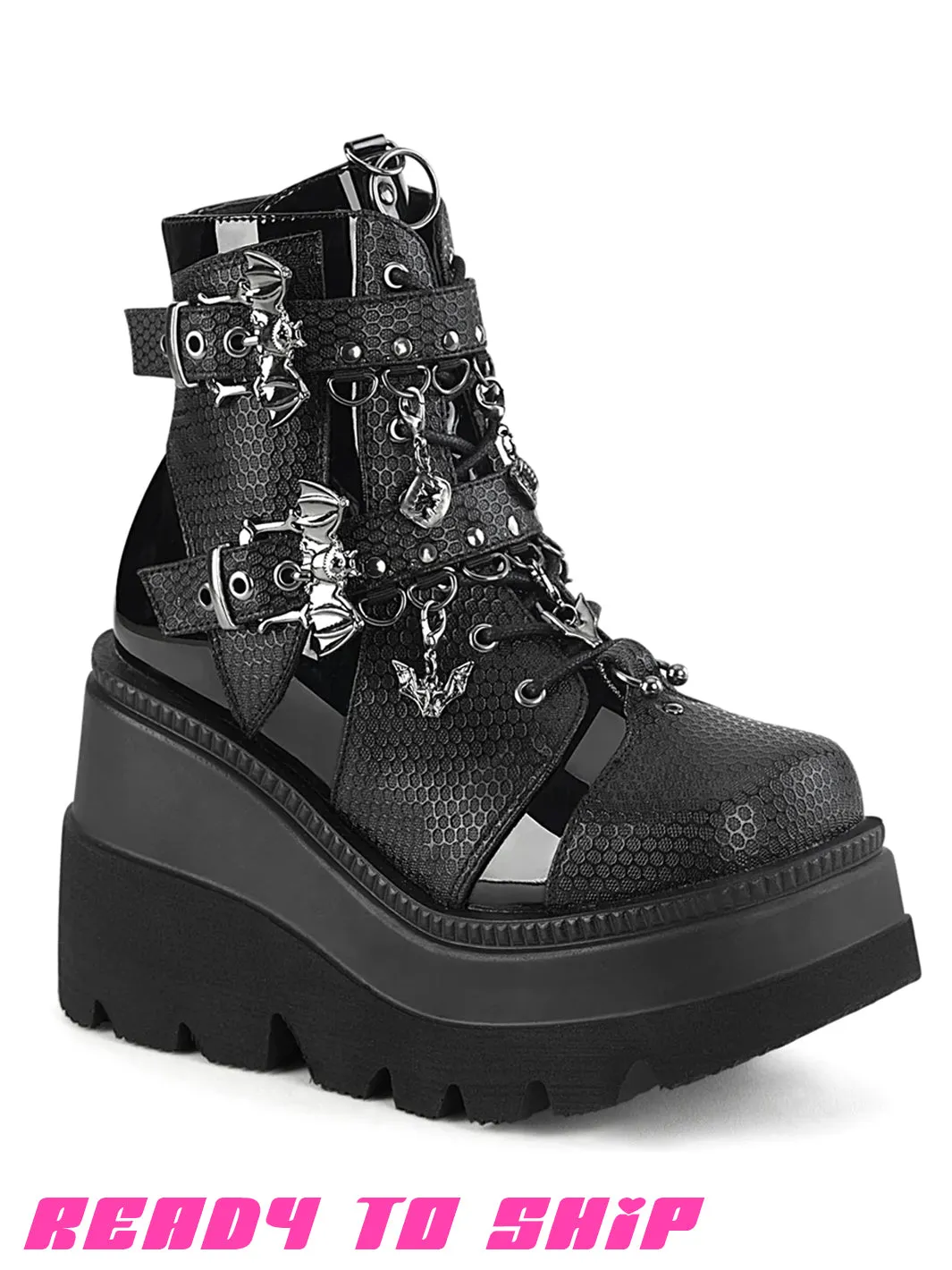 DEMONIA SHAKER 66 PLATFORM BOOTS