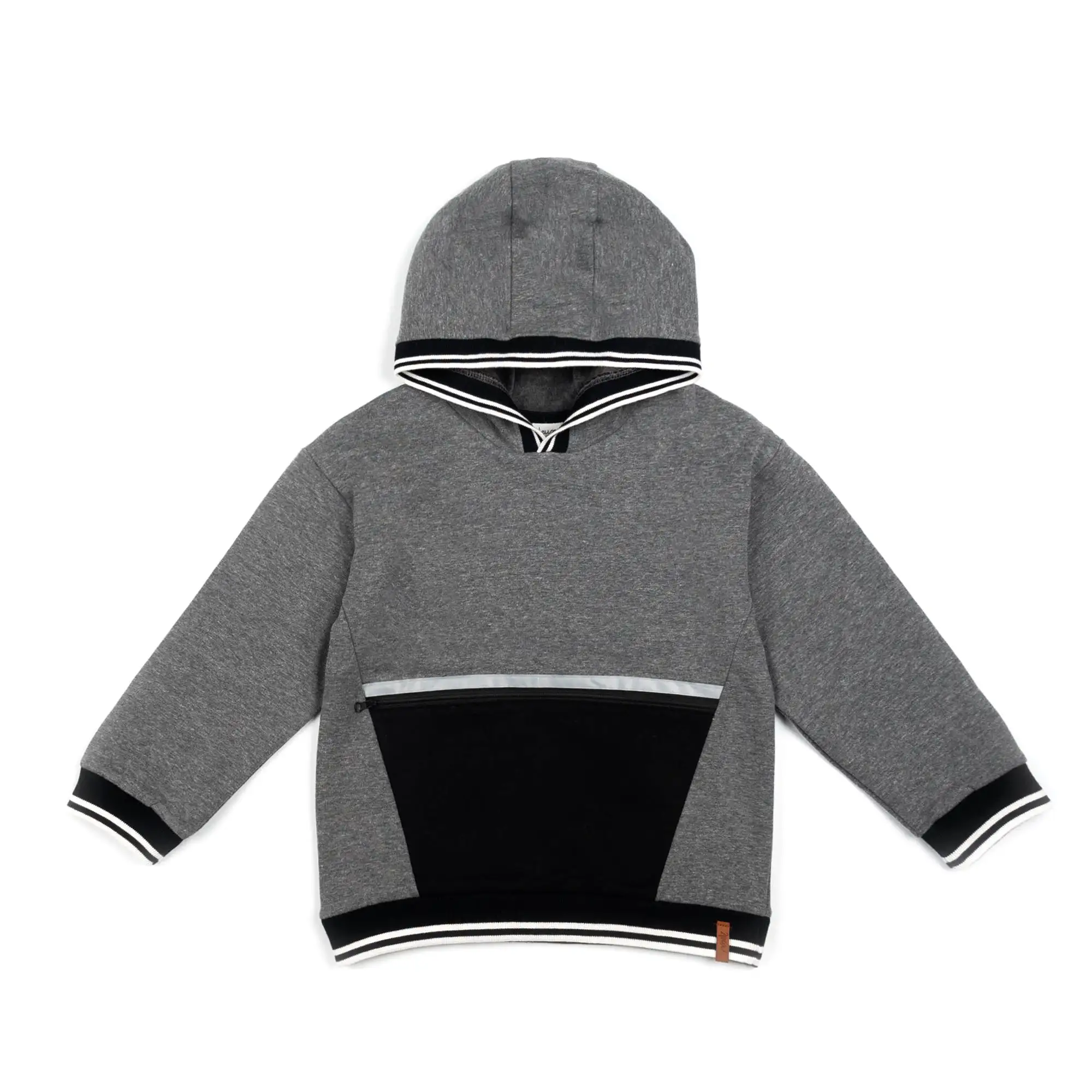 Deux Par Deux Fleece Hoodie _Grey E20U35-196