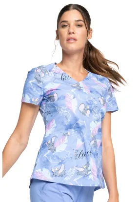 Disney's V-Neck Top in Dumbo Believe