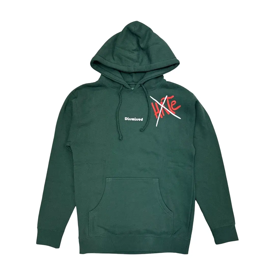 Dissmissed “No Hate” Green Hoodie