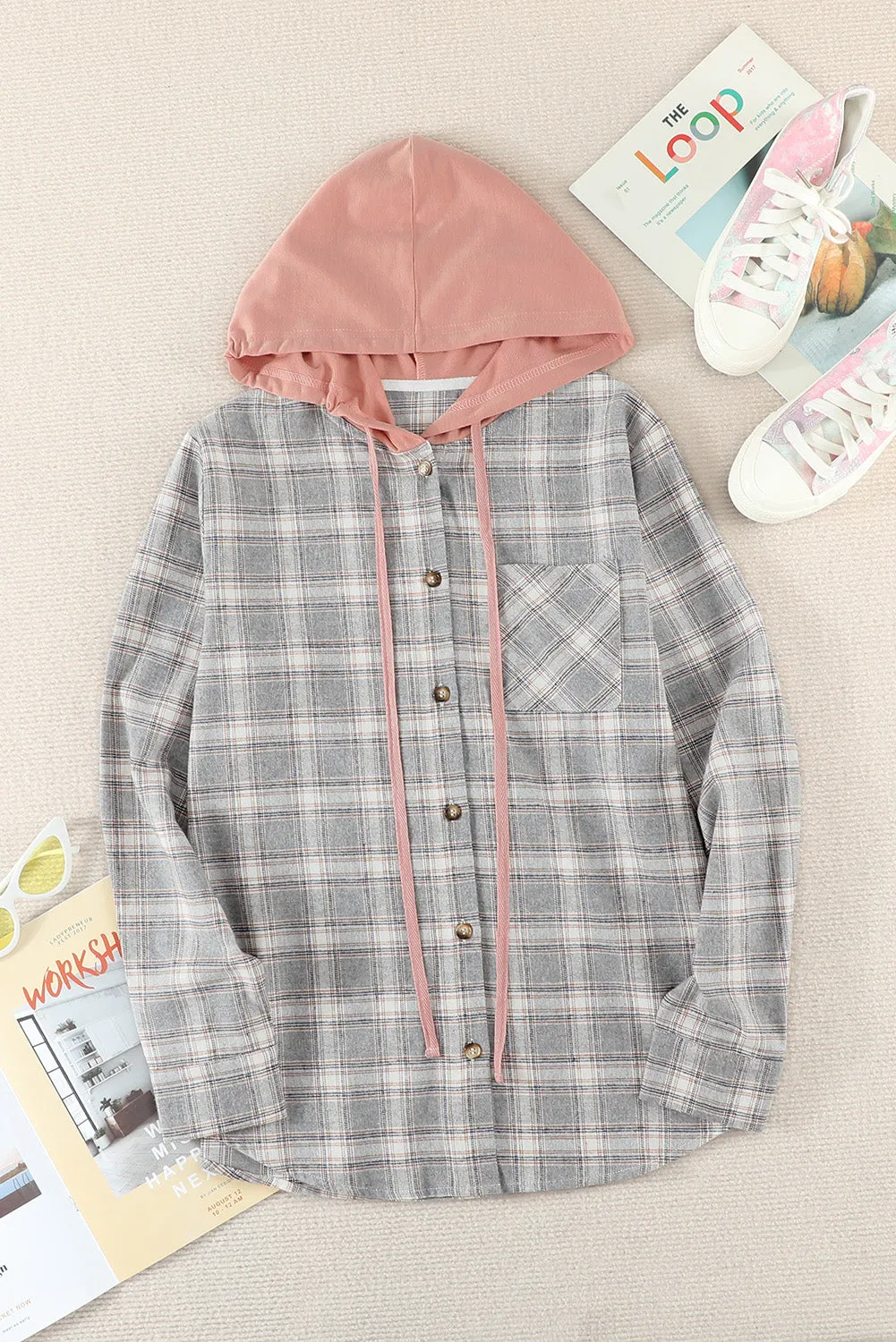 Double Duty Plaid Shirt Hoodie