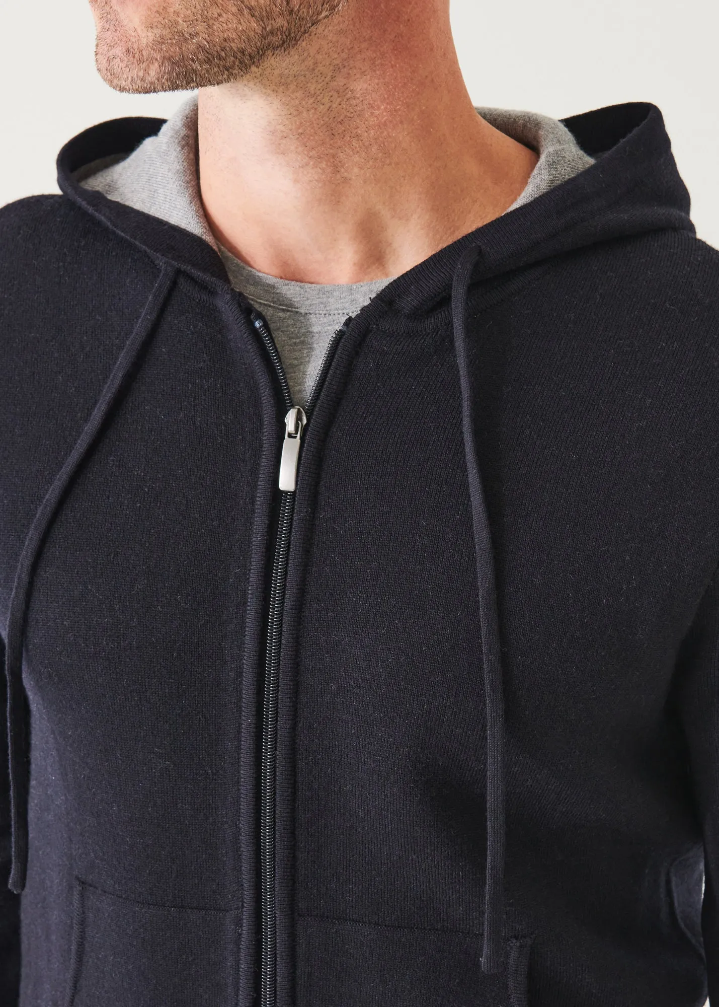 DOUBLE FACE ZIP-UP HOODIE