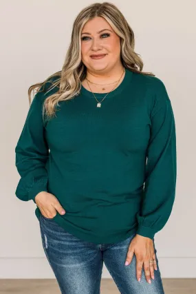 Effortless Love Knit Sweater- Teal