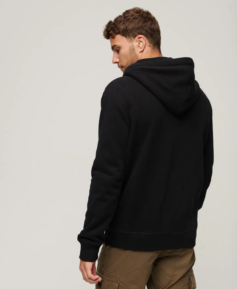 Essential Logo Zip Hoodie | Black