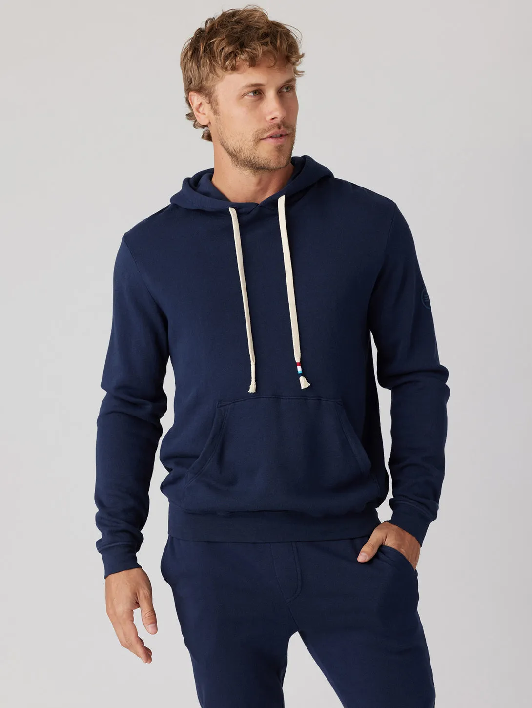 Essential Waves Pullover Hoodie - Indigo