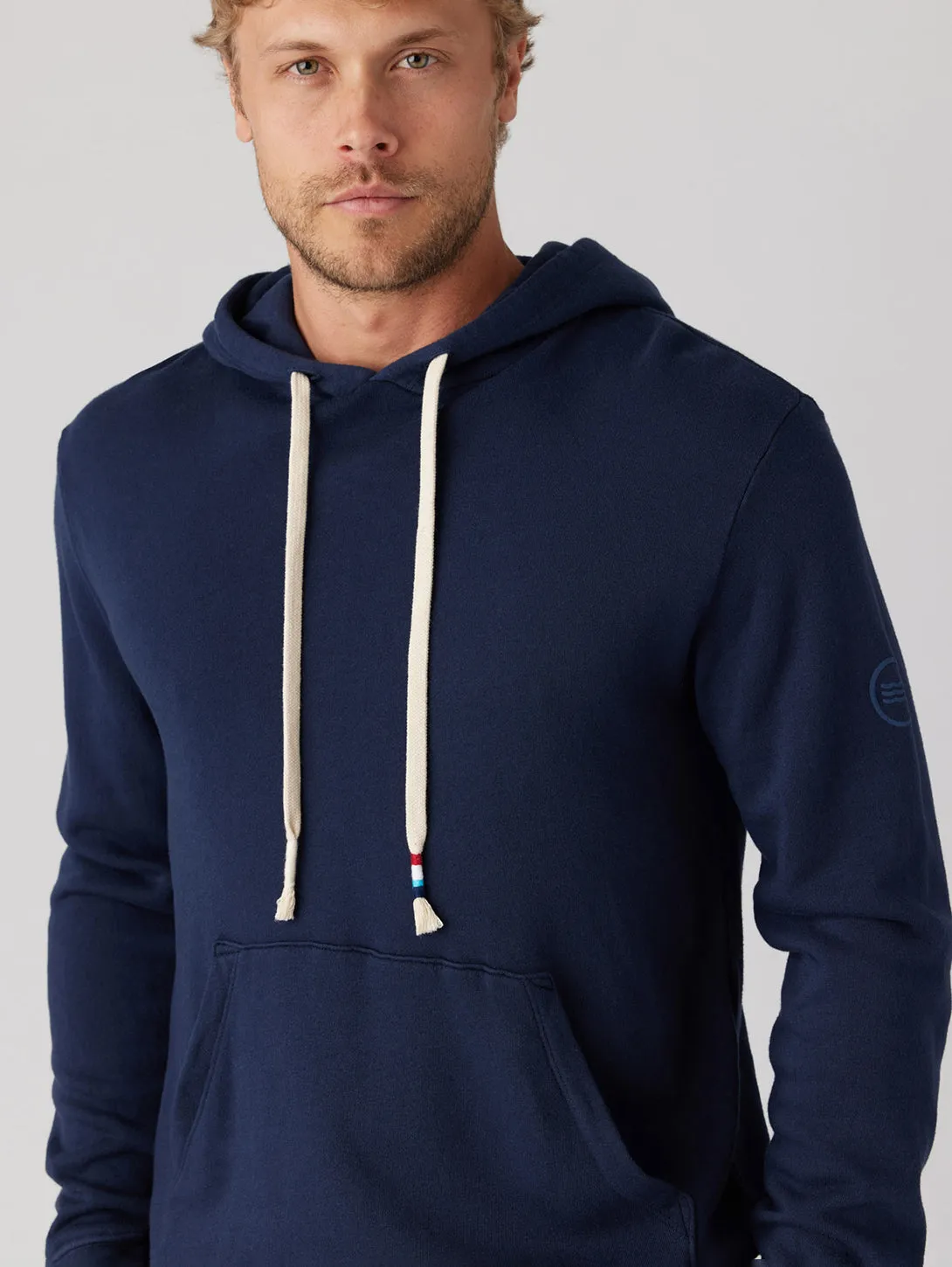 Essential Waves Pullover Hoodie - Indigo