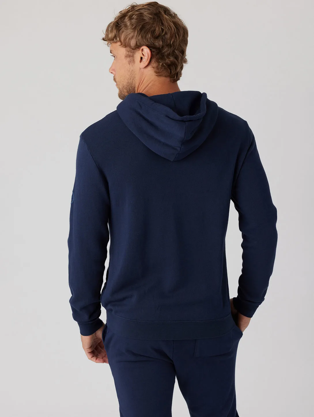 Essential Waves Pullover Hoodie - Indigo