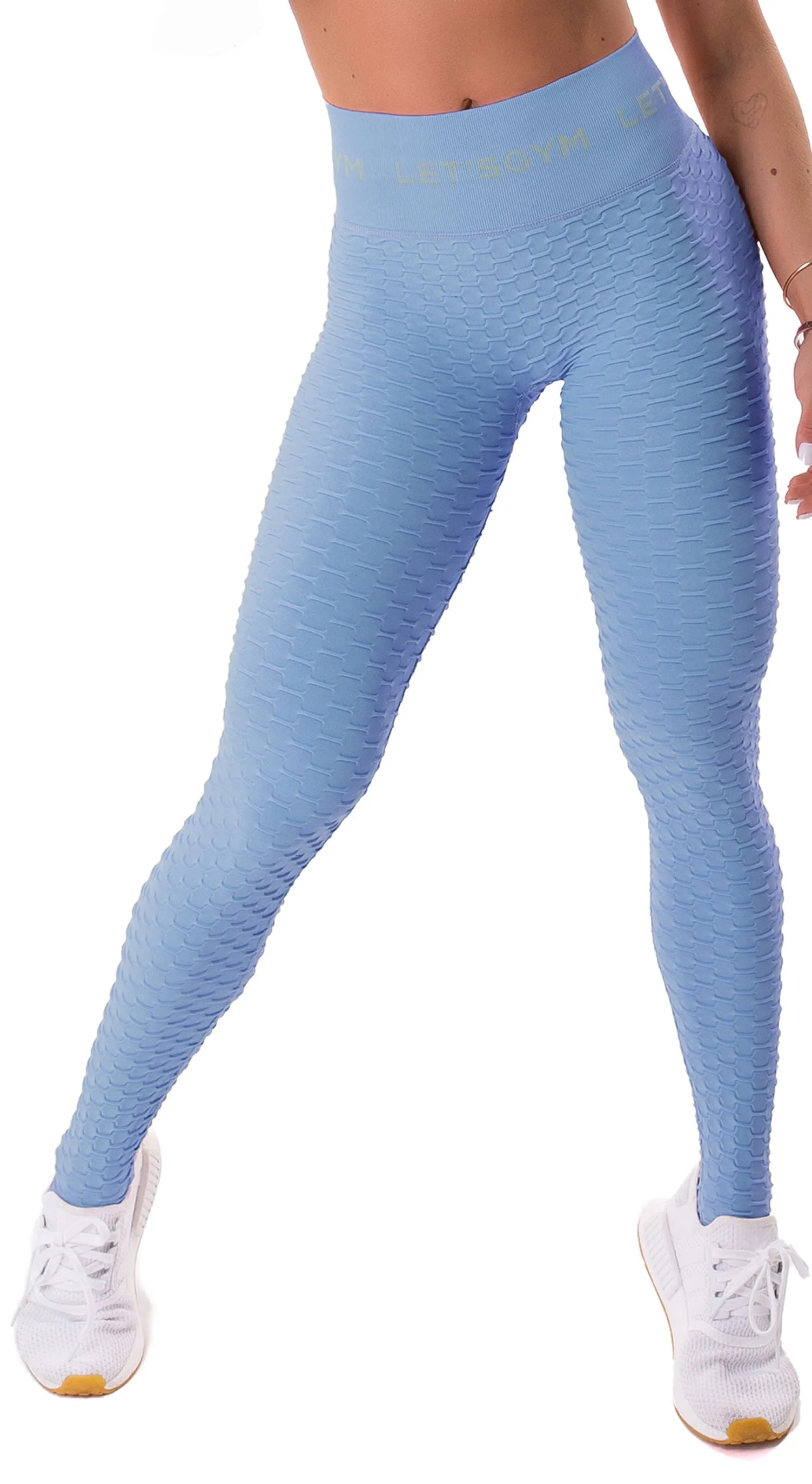 Flawless Seamless Leggings - Baby Blue