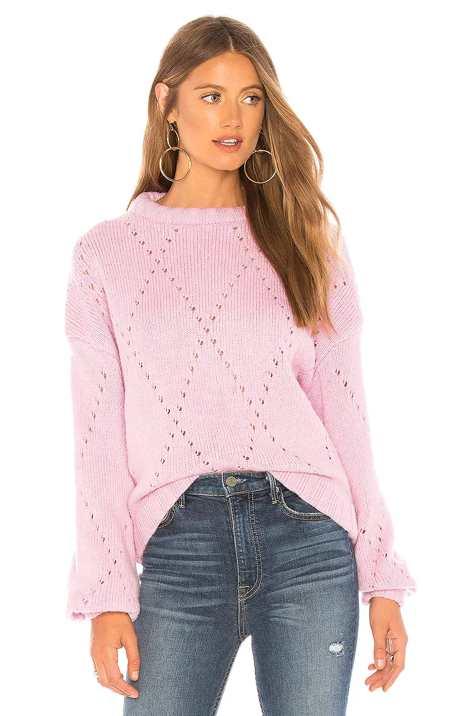 For Love and Lemons Mia Pointelle Sweater