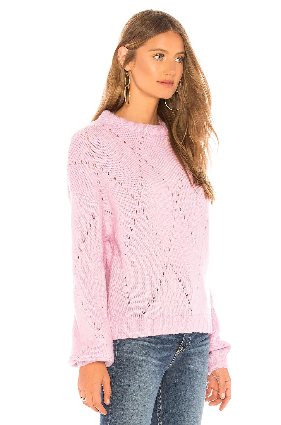 For Love and Lemons Mia Pointelle Sweater