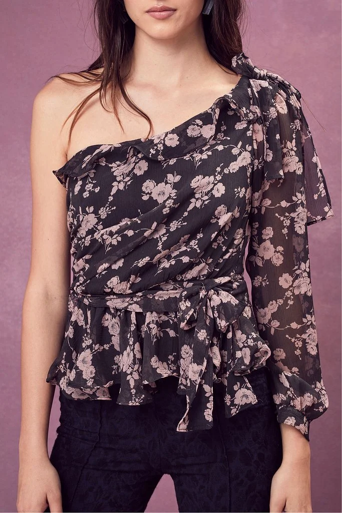 For Love and Lemons Theo One Shoulder Top