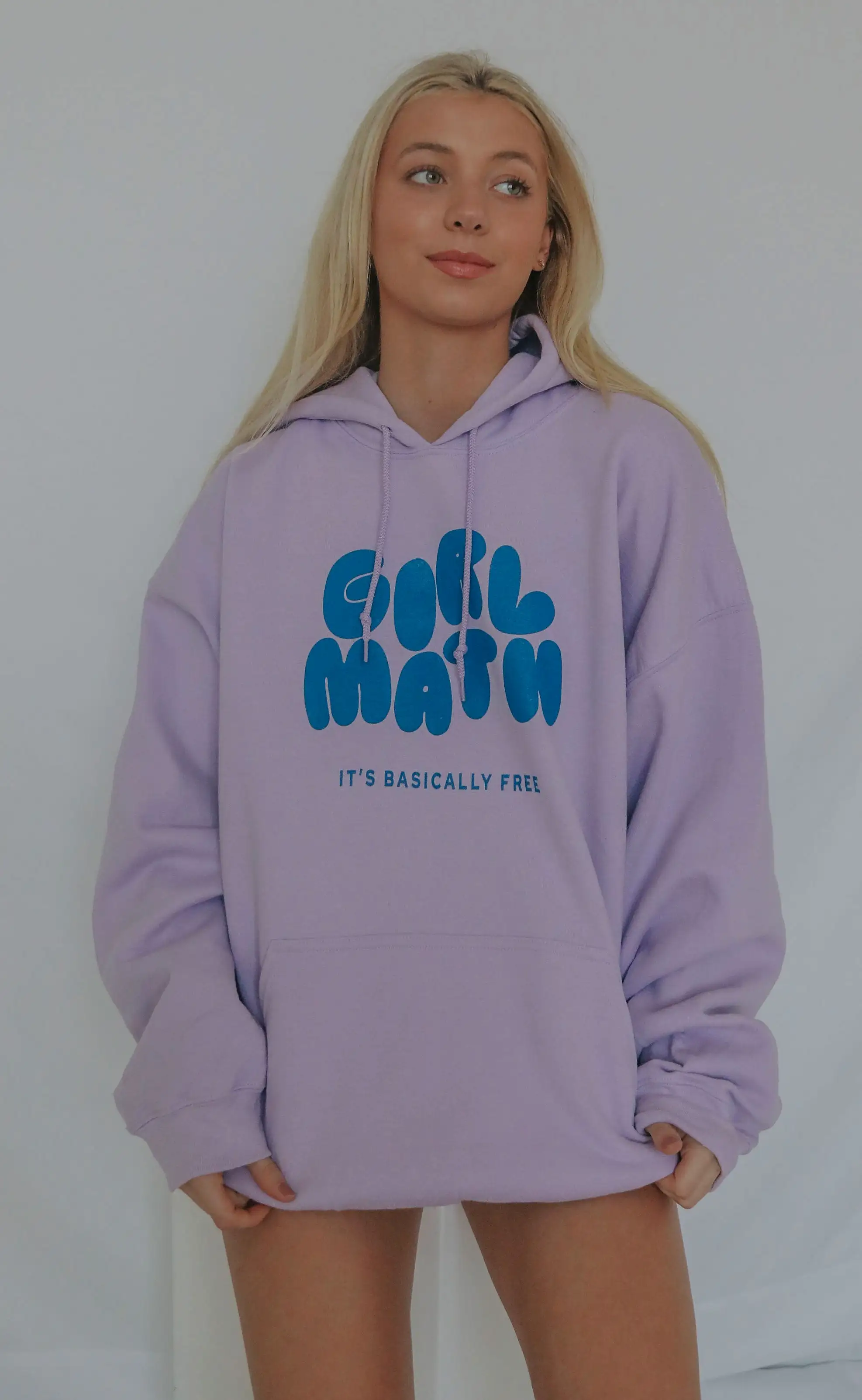 friday + saturday: girl math hoodie