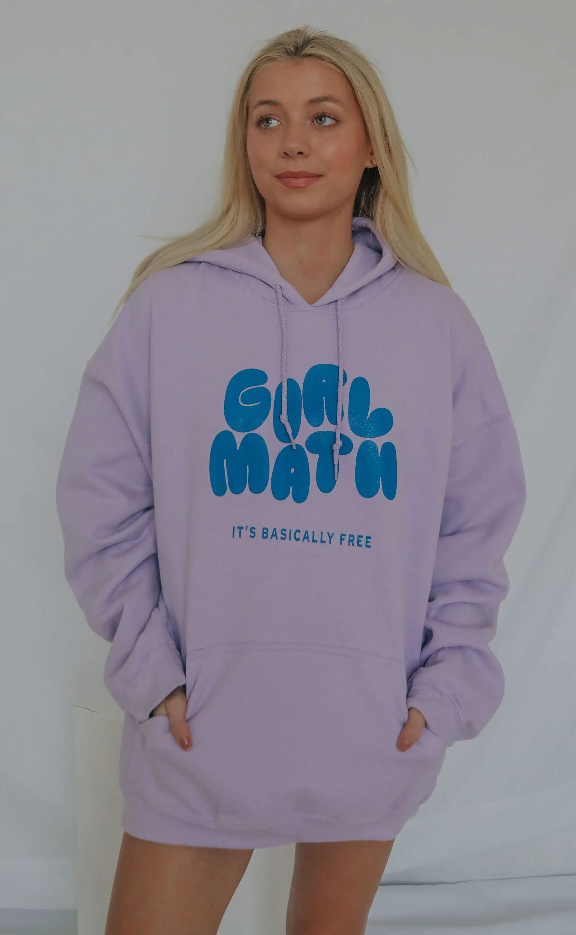 friday + saturday: girl math hoodie