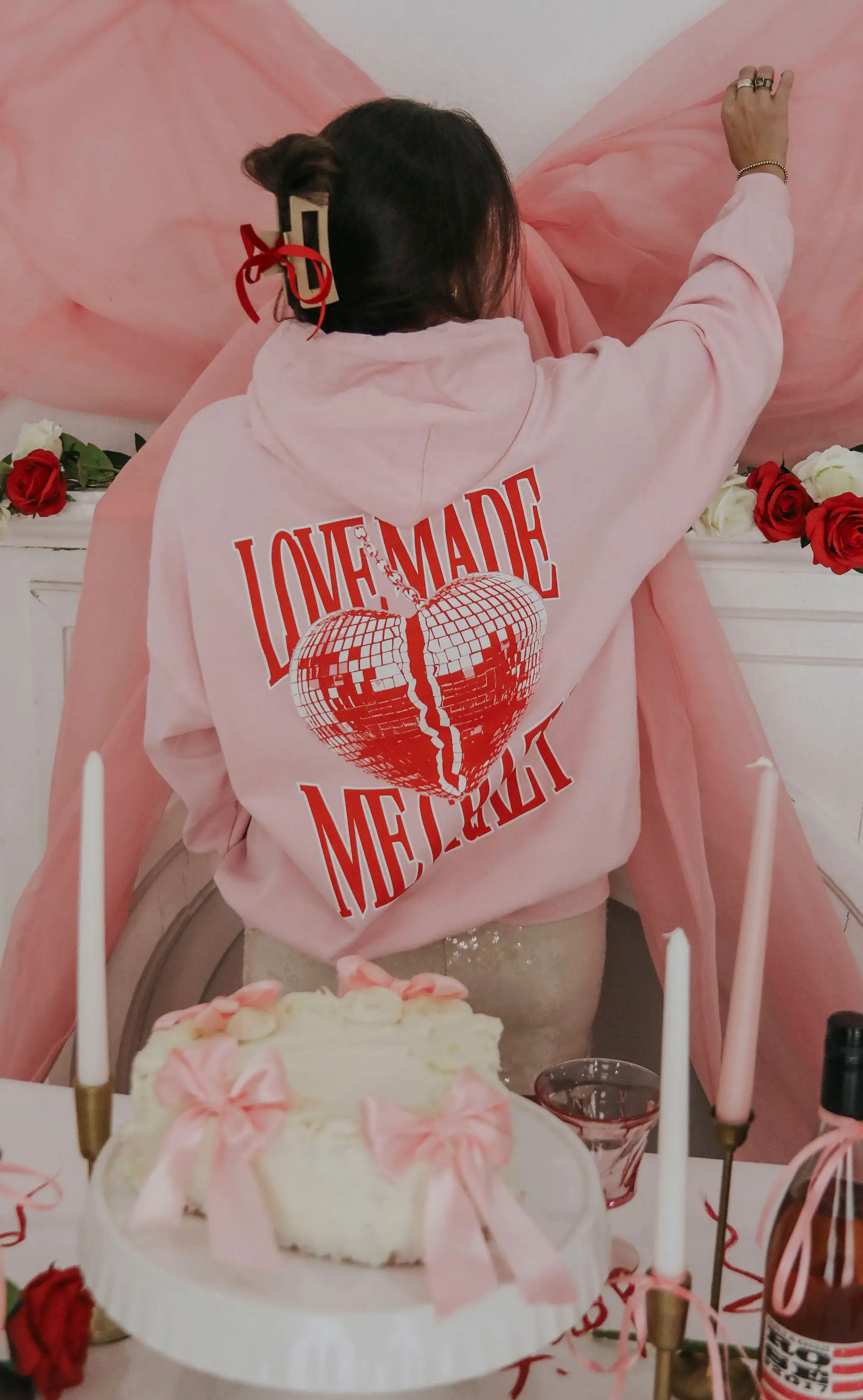 friday + saturday: love made me crazy hoodie